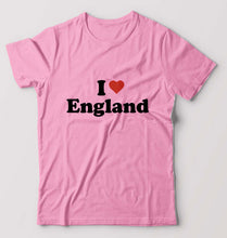 Load image into Gallery viewer, I Love England T-Shirt for Men-Light Baby Pink-Ektarfa.online
