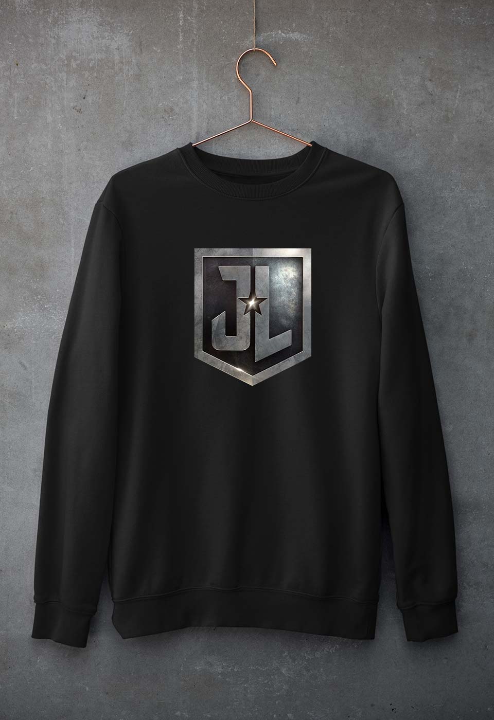 Justice League Unisex Sweatshirt for Men/Women-Black-Ektarfa.online