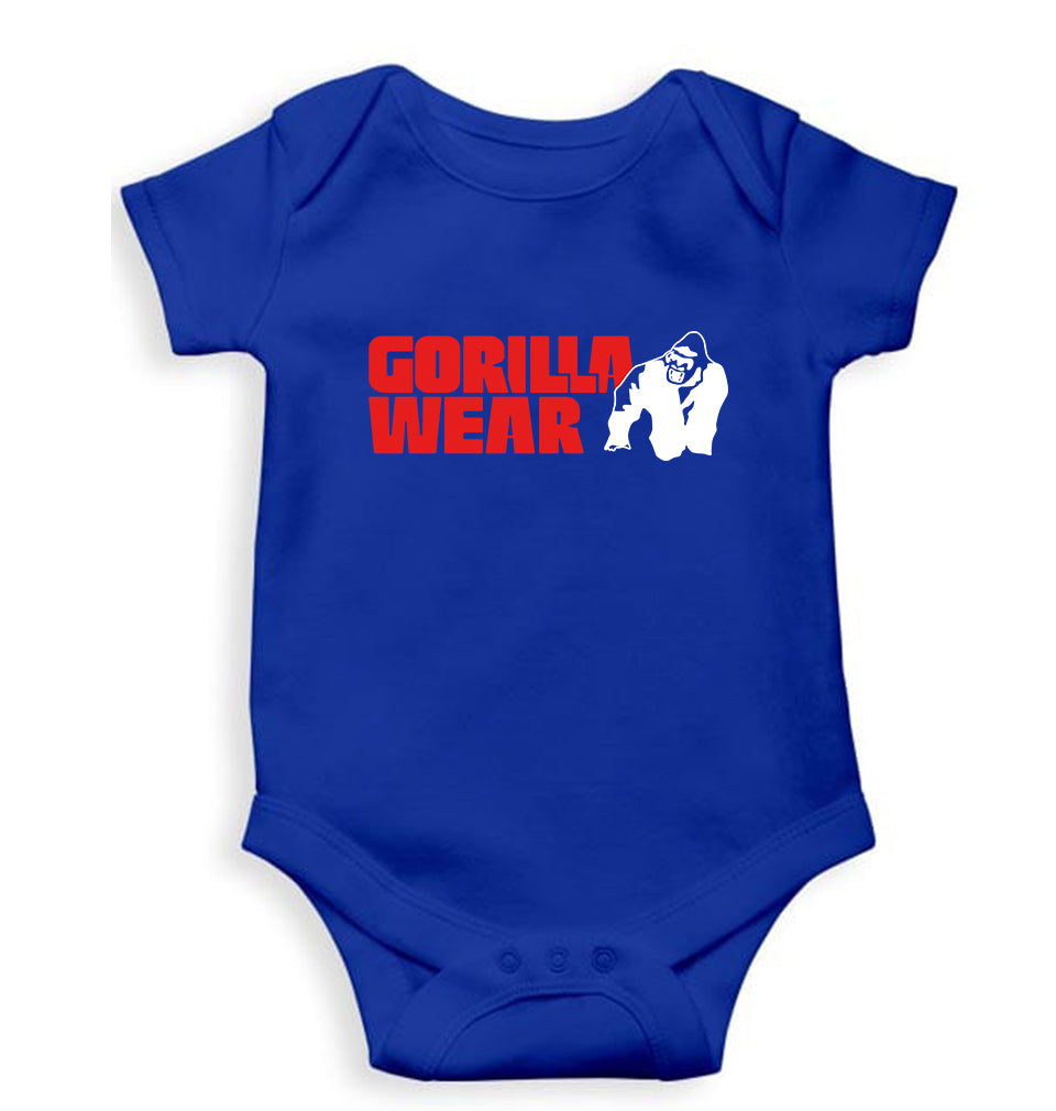 Gorilla Wear Kids Romper For Baby Boy/Girl-Royal Blue-Ektarfa.online