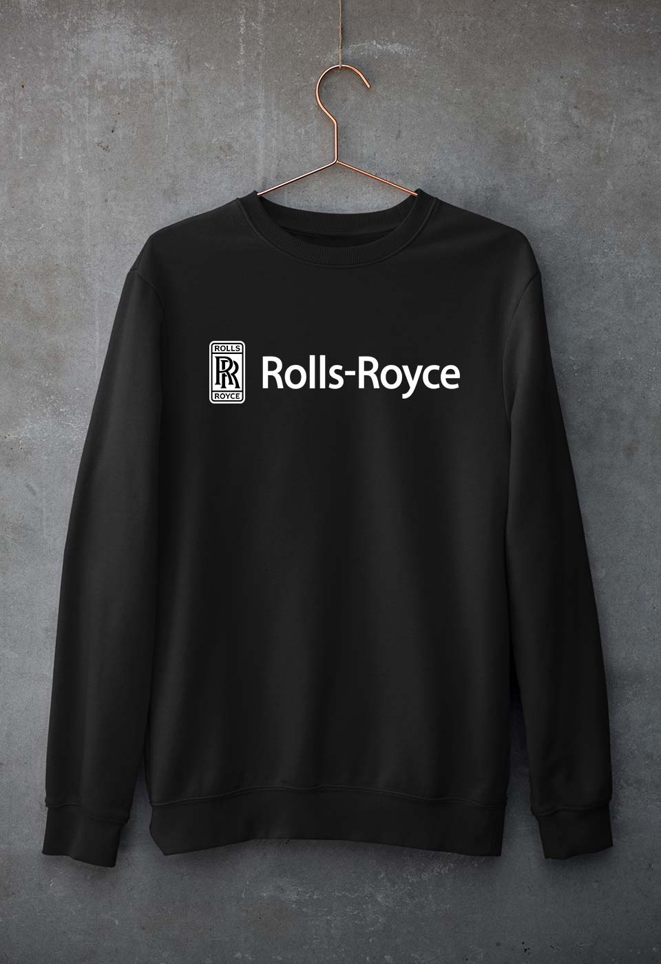 Rolls Royce Unisex Sweatshirt for Men/Women-Black-Ektarfa.online