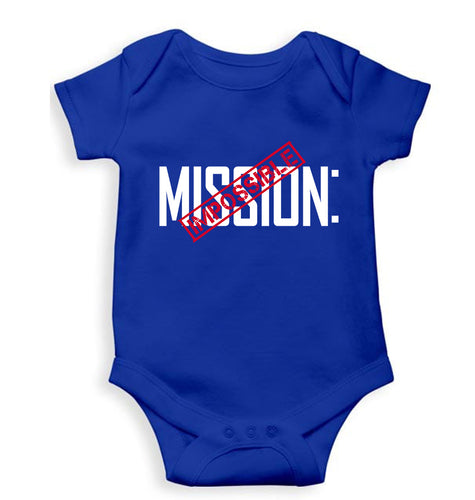 Mission Impossible (MI) Kids Romper For Baby Boy/Girl-Royal Blue-Ektarfa.online