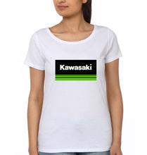 Load image into Gallery viewer, Kawasaki T-Shirt for Women-White-Ektarfa.online
