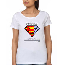 Load image into Gallery viewer, Superman Gym T-Shirt for Women-White-Ektarfa.online
