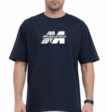 Load image into Gallery viewer, Muscletech Oversized T-Shirt for Men-Navy Blue-Ektarfa.online
