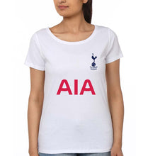 Load image into Gallery viewer, Tottenham Hotspur F.C. 2021-22 T-Shirt for Women-White-Ektarfa.online
