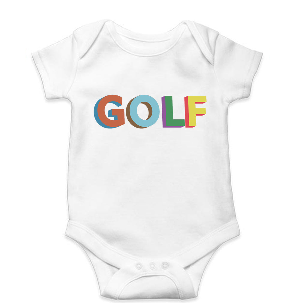 Golf Kids Romper Kids Romper For Baby Boy/Girl-0-5 Months(18 Inches)-White-Ektarfa.online