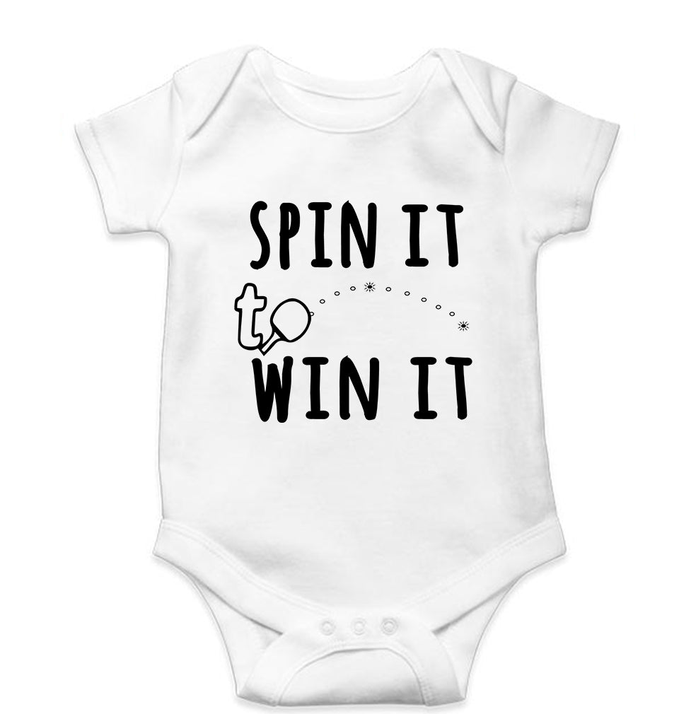 Table Tennie (TT) Kids Romper For Baby Boy/Girl-White-Ektarfa.online