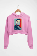 Load image into Gallery viewer, Elon Musk Hope Crop HOODIE FOR WOMEN-Light Baby Pink-Ektarfa.online
