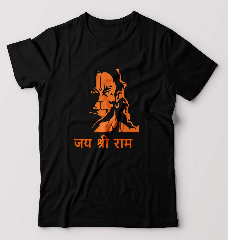 Jai Shree Ram T-Shirt for Men-Black-Ektarfa.online