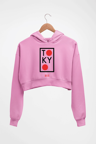 Tokyo Crop HOODIE FOR WOMEN-Light Baby Pink-Ektarfa.online