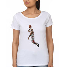 Load image into Gallery viewer, Michael Jordan T-Shirt for Women-White-Ektarfa.online
