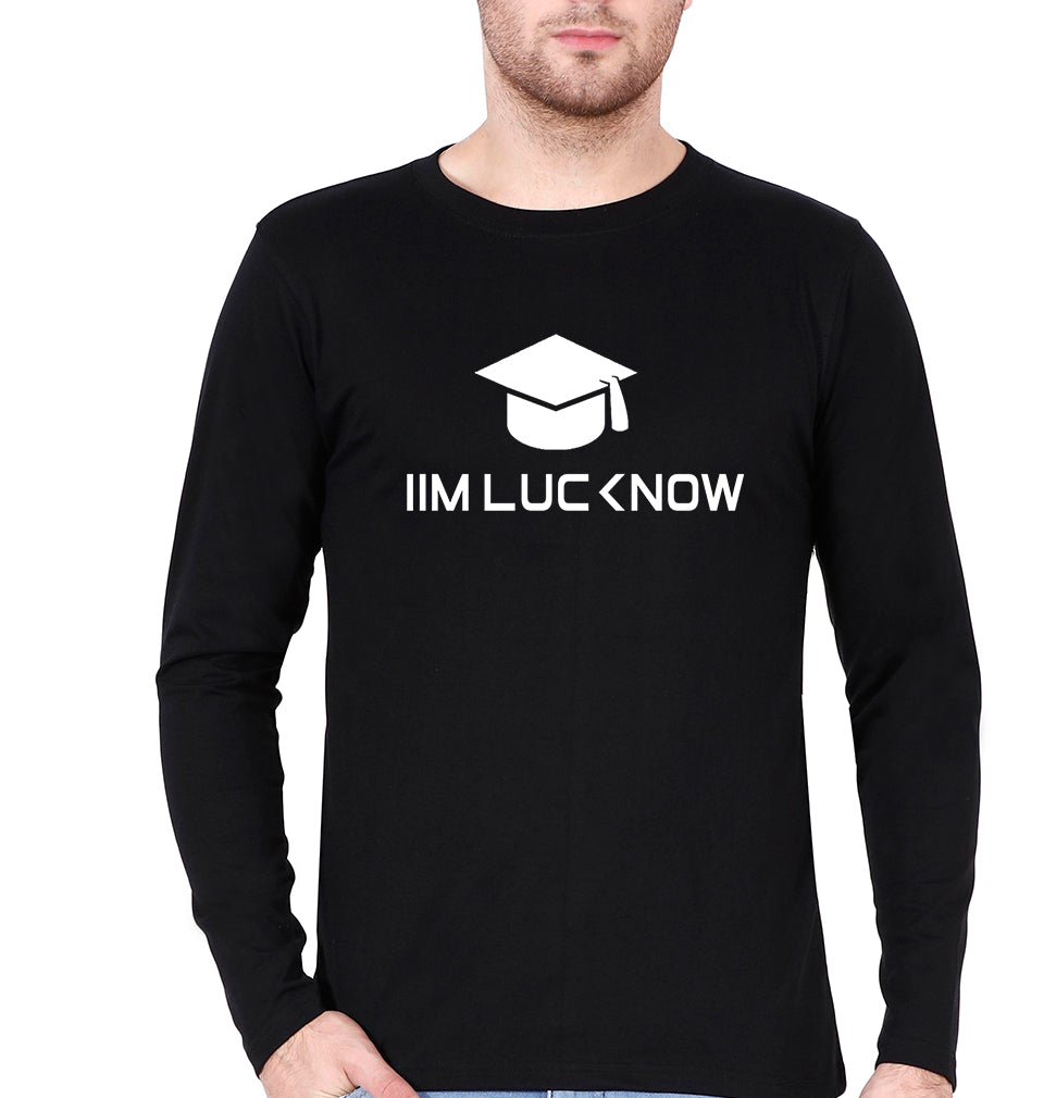 IIM L Lucknow Full Sleeves T-Shirt for Men-Black-Ektarfa.online