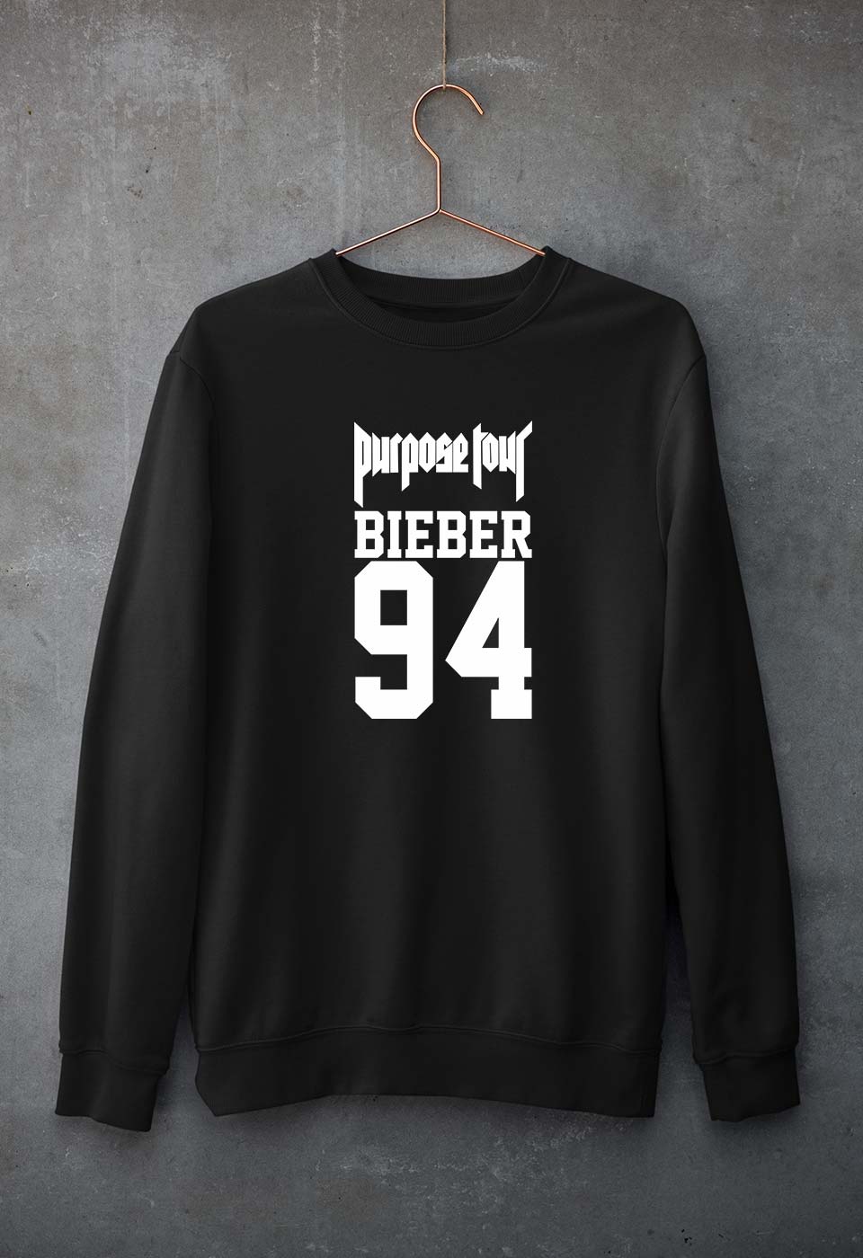Purpose Tour Bieber Unisex Sweatshirt for Men/Women-Black-Ektarfa.online