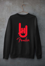 Load image into Gallery viewer, Fender Rock Hand Unisex Sweatshirt for Men/Women-black-Ektarfa.online
