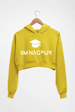Load image into Gallery viewer, IIM Nagpur Crop HOODIE FOR WOMEN-Mustard Yellow-Ektarfa.online
