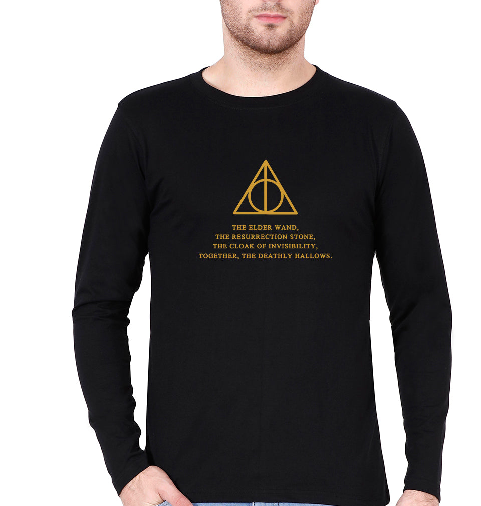 Harry Potter Full Sleeves T-Shirt for Men-Black-Ektarfa.online