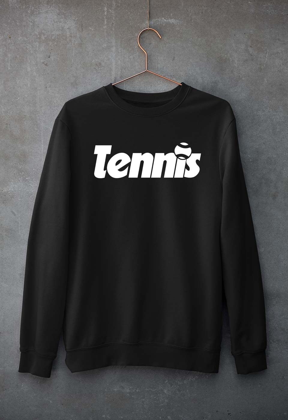 Tennis Unisex Sweatshirt for Men/Women-Black-Ektarfa.online