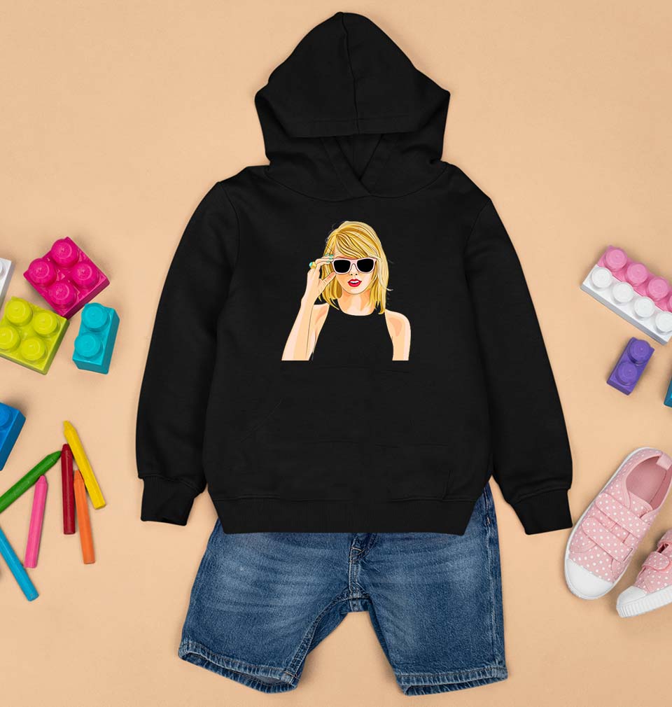 Taylor Swift Kids Hoodie for Boy/Girl-Black-Ektarfa.online
