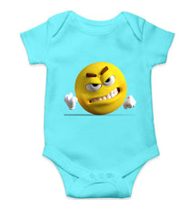 Load image into Gallery viewer, Angry Emoji Kids Romper For Baby Boy/Girl-0-5 Months(18 Inches)-Skyblue-Ektarfa.online
