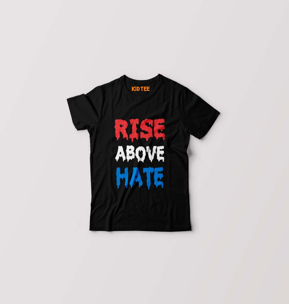 Rise Above Hate John Cena Kids T-Shirt for Boy/Girl-Black-Ektarfa.online