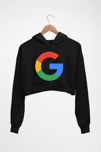 Load image into Gallery viewer, Google Crop HOODIE FOR WOMEN-Black-Ektarfa.online
