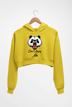Load image into Gallery viewer, Angry Bear Crop HOODIE FOR WOMEN-Mustard Yellow-Ektarfa.online
