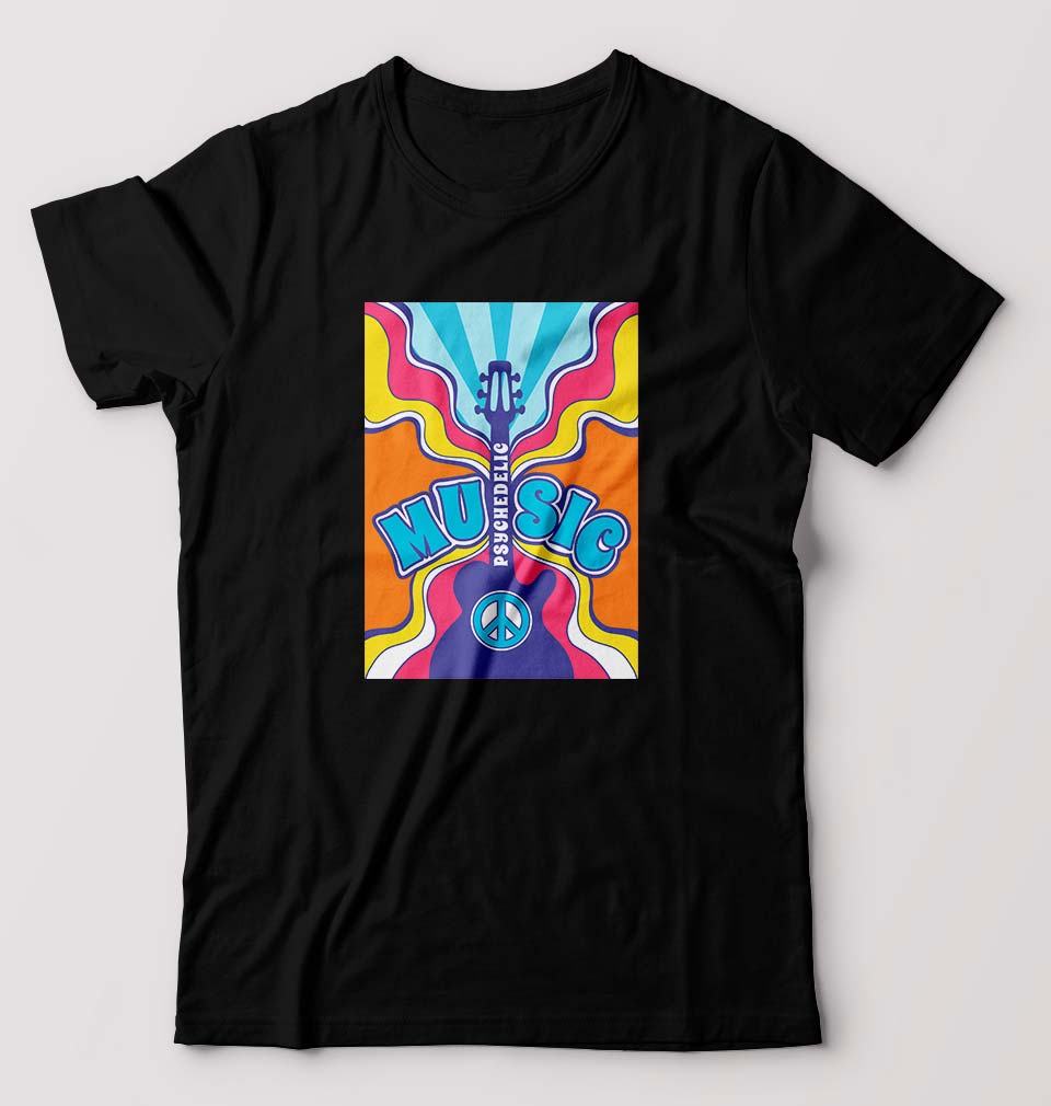 Psychedelic T-Shirt for Men-Black-Ektarfa.online