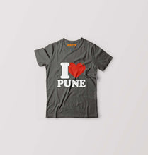 Load image into Gallery viewer, I Love Pune Kids T-Shirt for Boy/Girl-Charcoal-Ektarfa.online
