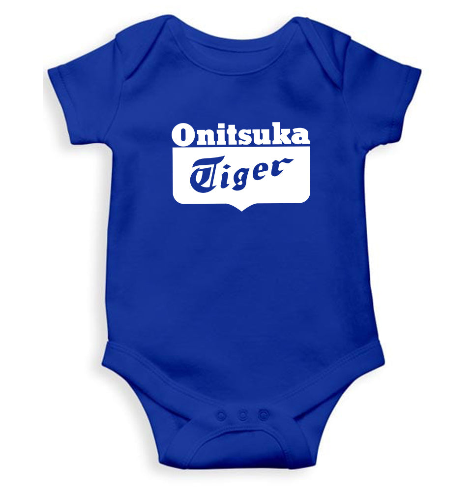 Onitsuka Tiger Kids Romper For Baby Boy/Girl-0-5 Months(18 Inches)-Royal Blue-Ektarfa.online