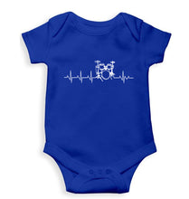 Load image into Gallery viewer, Drummer Kids Romper For Baby Boy/Girl-0-5 Months(18 Inches)-Royal Blue-Ektarfa.online
