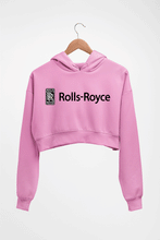 Load image into Gallery viewer, Rolls Royce Crop HOODIE FOR WOMEN-Light Baby Pink-Ektarfa.online
