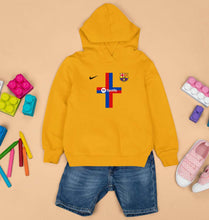 Load image into Gallery viewer, Barcelona 2022-23 Kids Hoodie for Boy/Girl-Mustard Yellow-Ektarfa.online
