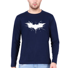 Load image into Gallery viewer, Batman Superhero Full Sleeves T-Shirt for Men-Navy Blue-Ektarfa.online
