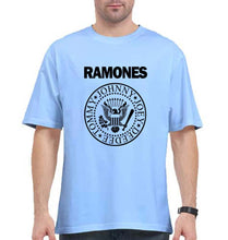 Load image into Gallery viewer, Ramones Oversized T-Shirt for Men-Baby Blue-Ektarfa.online
