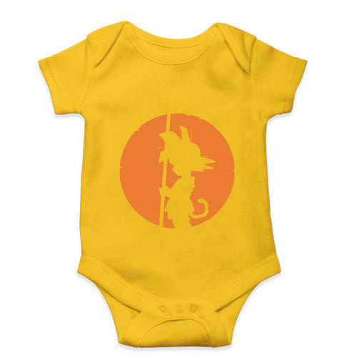 Dragon Ball Kids Romper For Baby Boy/Girl-0-5 Months(18 Inches)-Yellow-Ektarfa.online