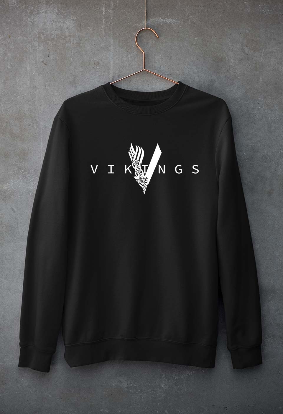 Vikings Unisex Sweatshirt for Men/Women-Black-Ektarfa.online