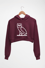 Load image into Gallery viewer, OVO Crop HOODIE FOR WOMEN-Maroon-Ektarfa.online
