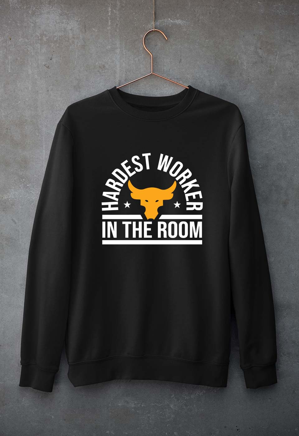 Hardest Worker In the Room Gym Unisex Sweatshirt for Men/Women-Black-Ektarfa.online