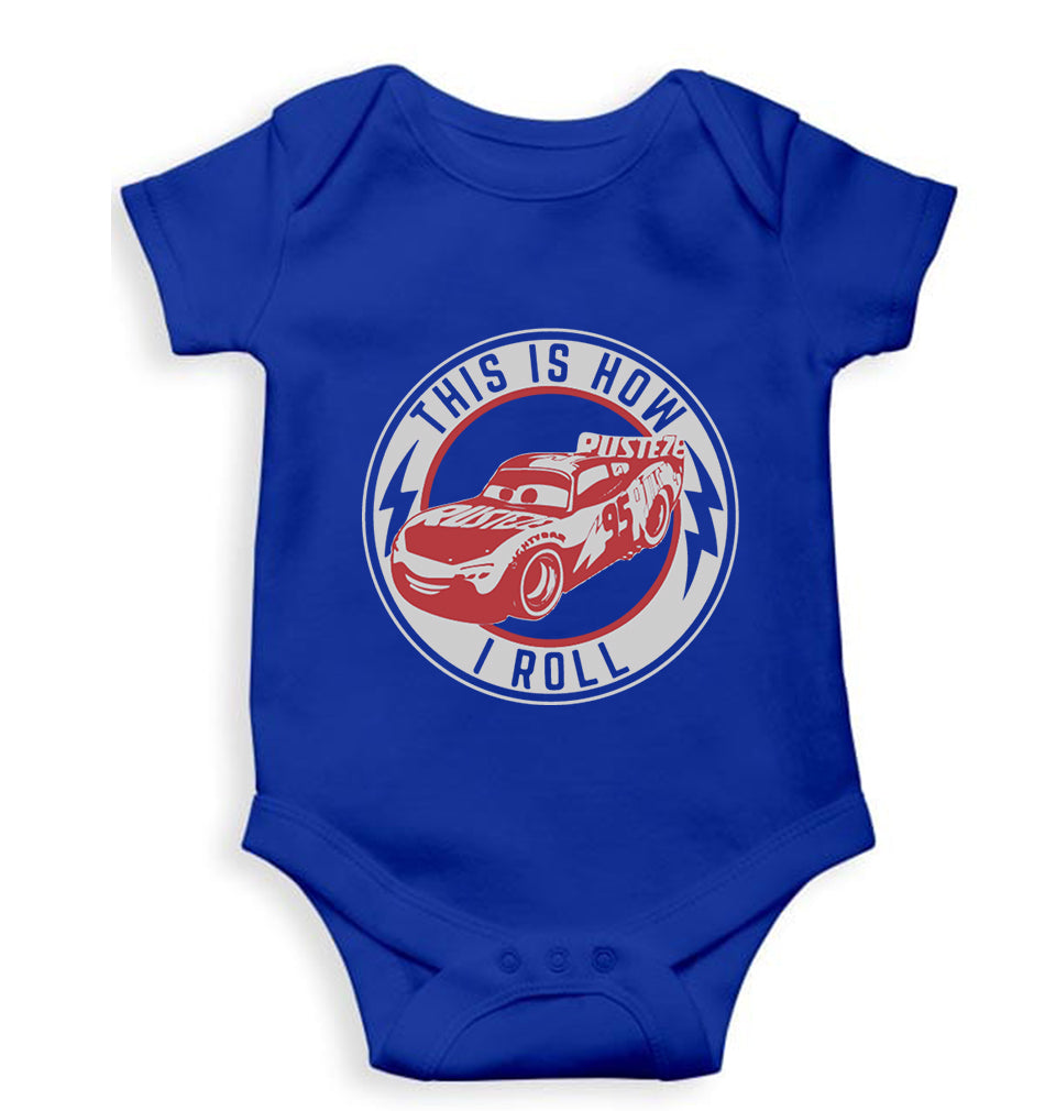 Lightning McQueen Kids Romper For Baby Boy/Girl-Royal Blue-Ektarfa.online