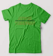 Load image into Gallery viewer, Share Market(Stock Market) T-Shirt for Men-S(38 Inches)-flag green-Ektarfa.online
