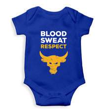 Load image into Gallery viewer, Blood Sweat Respect Gym Kids Romper For Baby Boy/Girl-0-5 Months(18 Inches)-Royal Blue-Ektarfa.online
