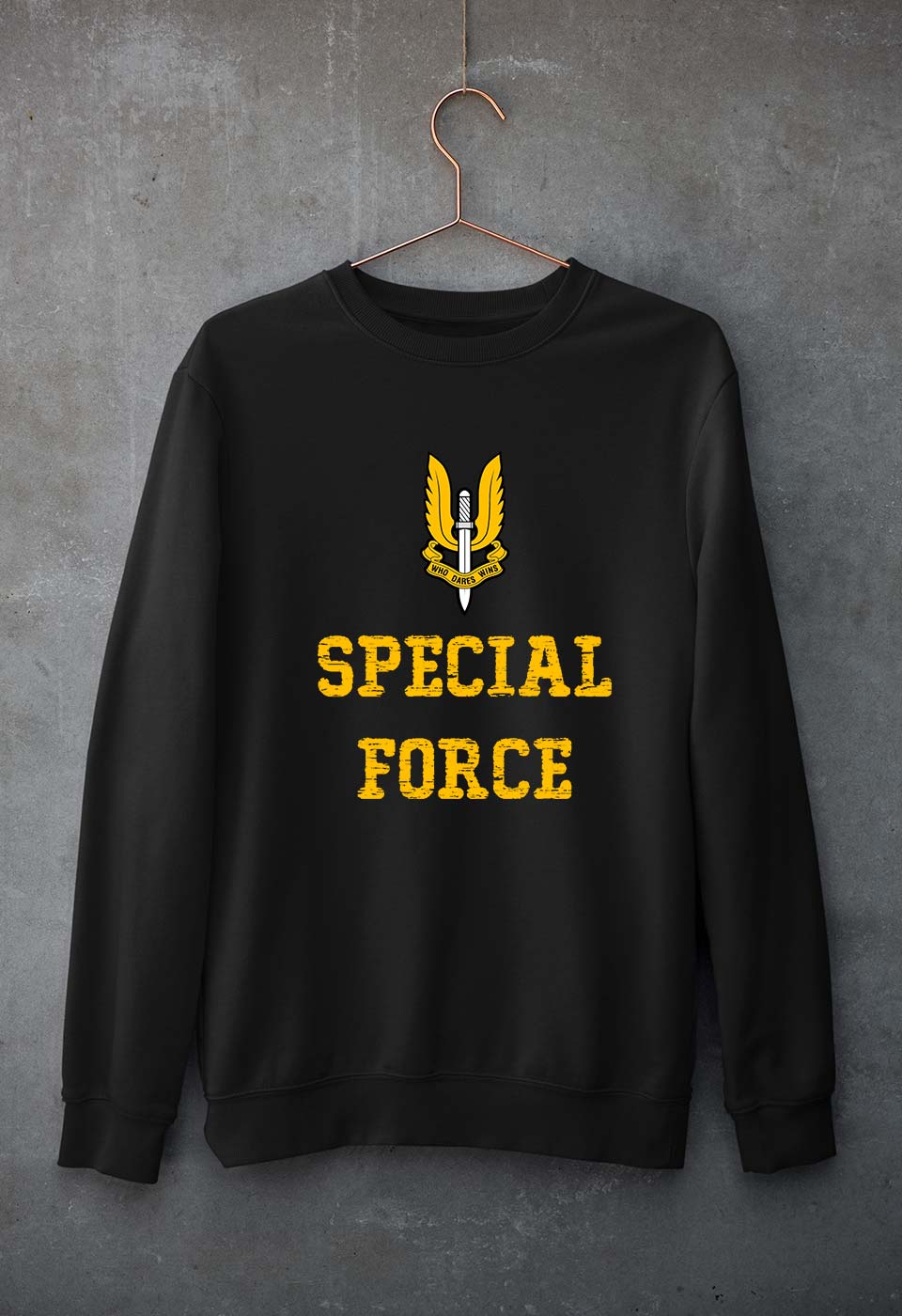 Special Force Unisex Sweatshirt for Men/Women-Black-Ektarfa.online