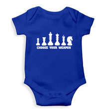 Load image into Gallery viewer, Chess Kids Romper For Baby Boy/Girl-0-5 Months(18 Inches)-Royal Blue-Ektarfa.online
