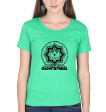 Load image into Gallery viewer, Magnetic fields T-Shirt for Women-Flag Green-Ektarfa.online
