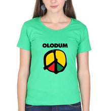 Load image into Gallery viewer, Olodum T-Shirt for Women-Flag Green-Ektarfa.online
