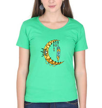 Load image into Gallery viewer, Dream Catcher Moon T-Shirt for Women-Flag Green-Ektarfa.online
