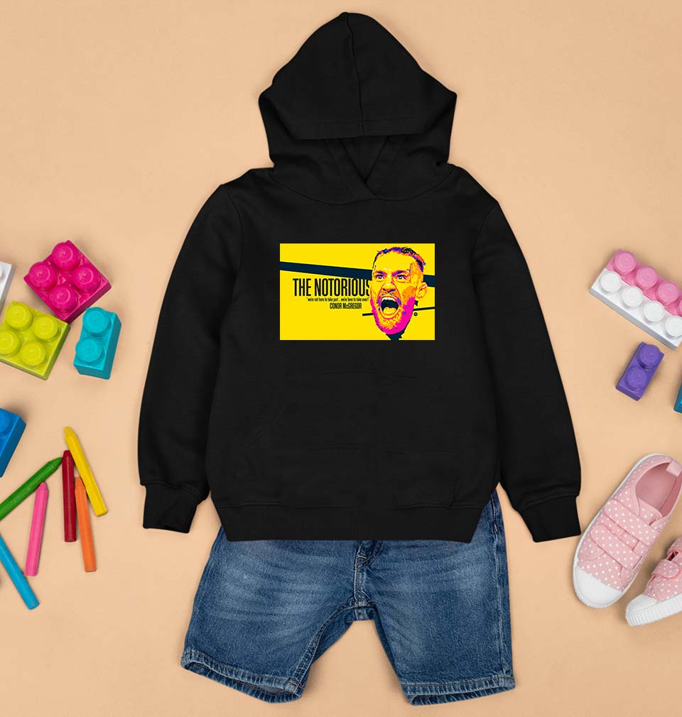 Conor McGregor UFC MMA Kids Hoodie for Boy/Girl-Black-Ektarfa.online