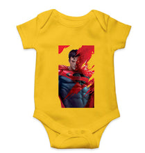 Load image into Gallery viewer, Superman Superhero Kids Romper For Baby Boy/Girl-0-5 Months(18 Inches)-Yellow-Ektarfa.online
