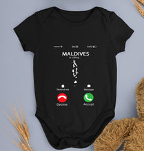 Load image into Gallery viewer, Maldives Calling Kids Romper For Baby Boy/Girl-0-5 Months(18 Inches)-Black-Ektarfa.online
