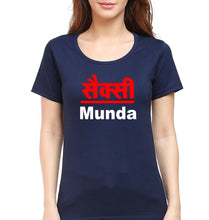 Load image into Gallery viewer, Sexy Munda T-Shirt for Women-Navy Blue-Ektarfa.online
